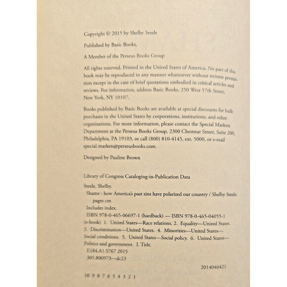 Shame : How America's Past Sins Have Polarized Our Country by Shelby Steele - Picture 2 of 8